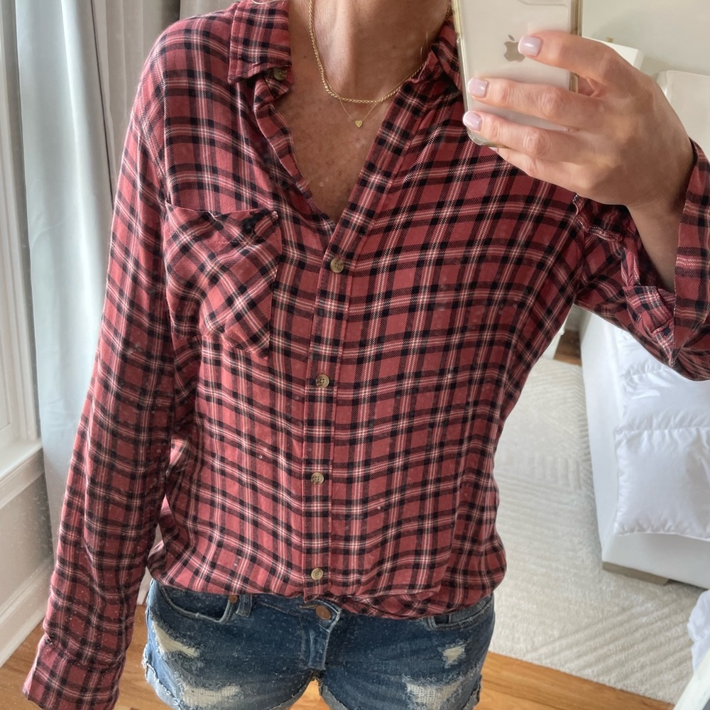 Super light weight button down